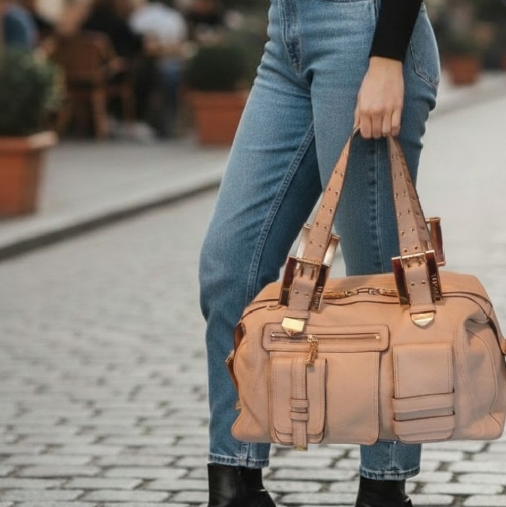 Versace Tan Shoulder Bag